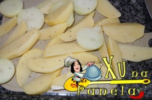temperar cebolas e batatas