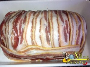 bolo de carne com bacon